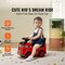 Ride On Toy Car for Toddlers, Ages 1-3, with Music & Storage Features
